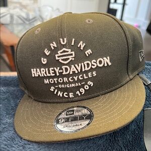 Harley-Davidson Olive Green Snapback Cap